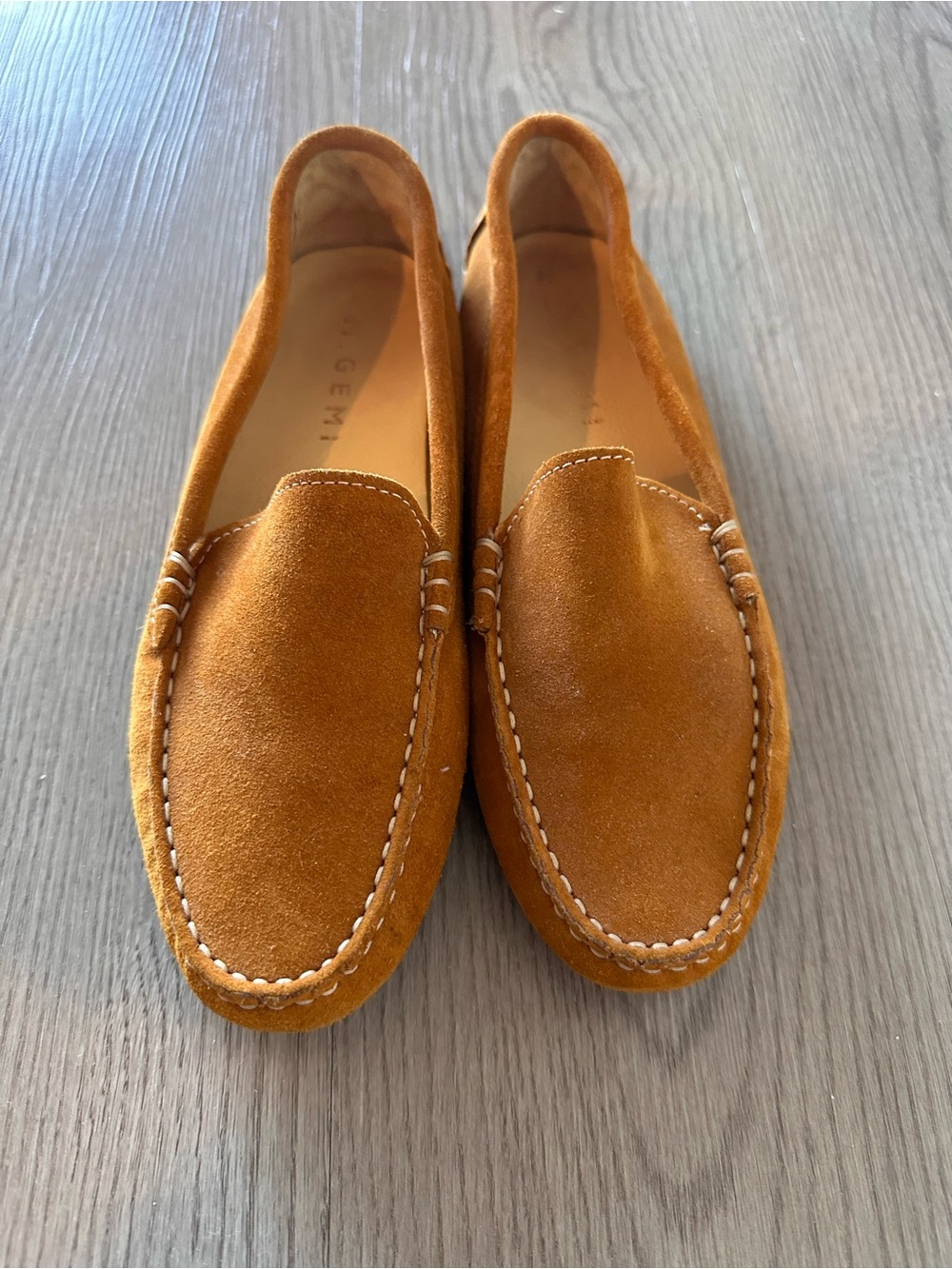 M. Gemi Women's Suede Loafers in Warm Caramel